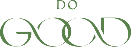 That Good Co Stylized green text reading "Do Good," intertwined artistically, showcases the ethos of That Good Co.